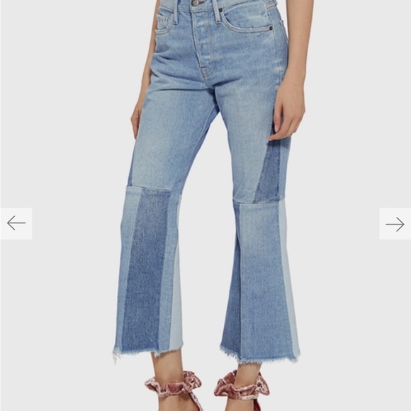 Frame DenimJeans | Hurley Le Panel Block Cropped - Picture 3 of 9